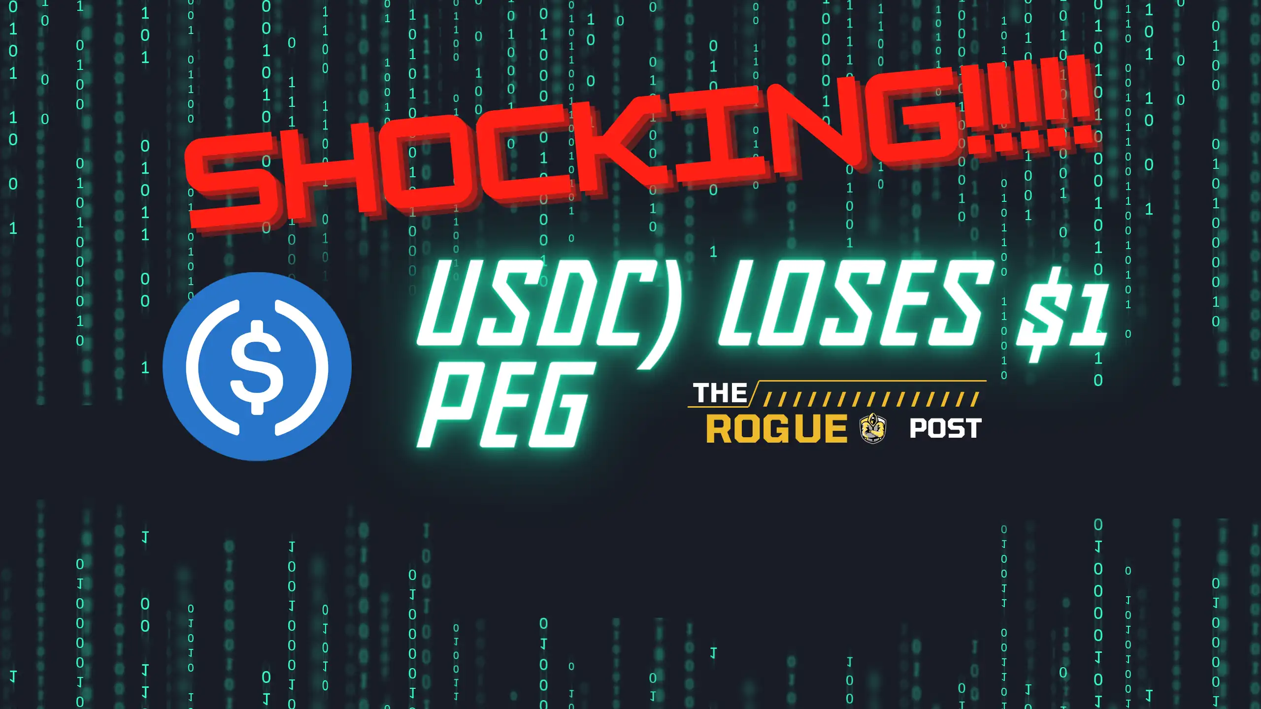 USDC losing $1 peg sets panic in investors